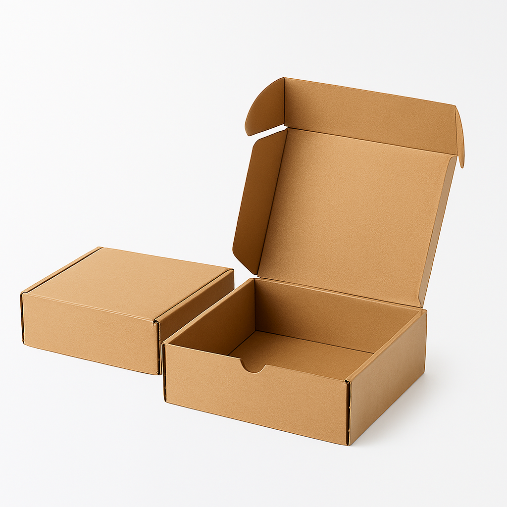Brown mailer boxes